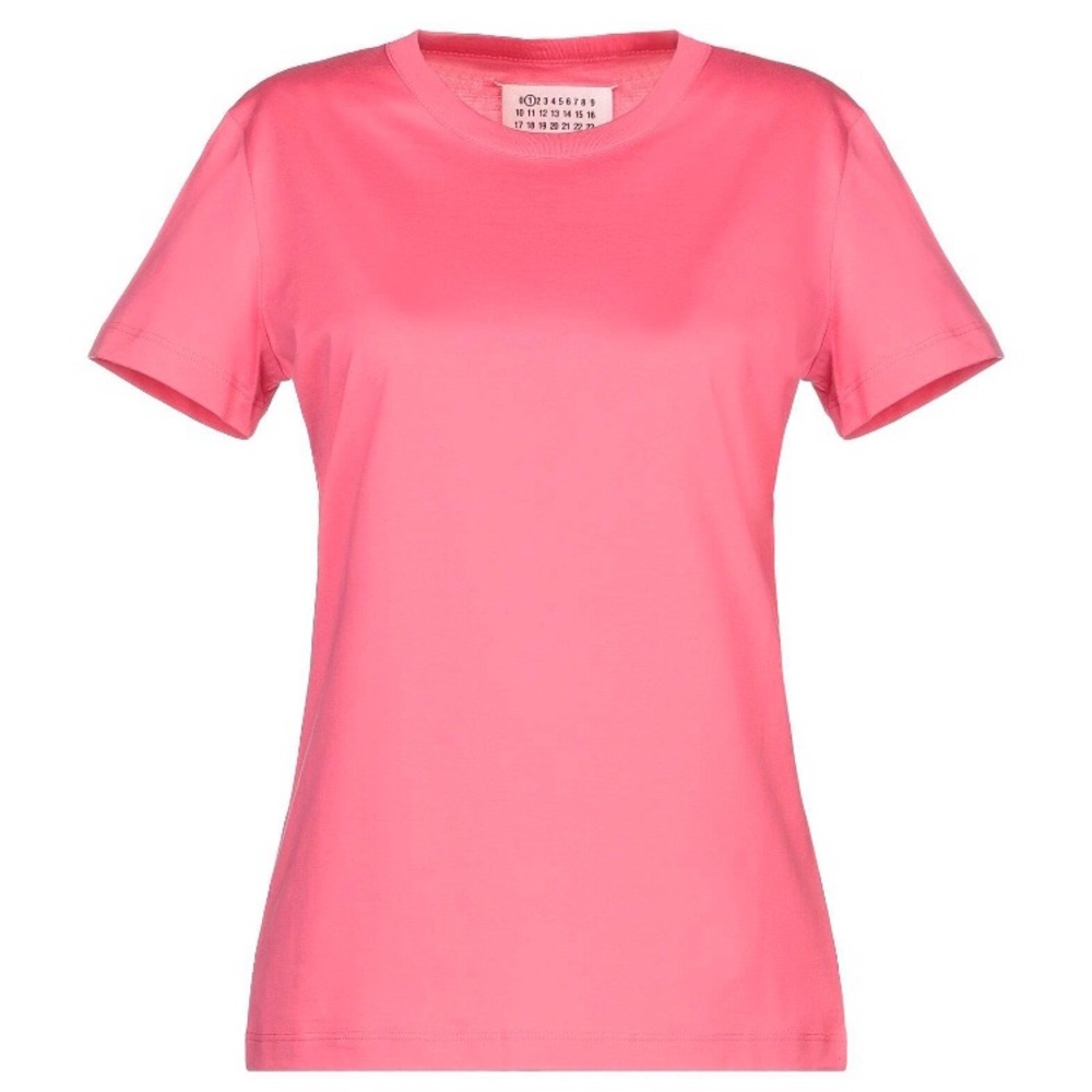 Maison Martin Margiela Bright Pink Short Sleeve Crew Tee